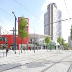 La Tour de l'Europe & le centre commercial de la porte jeune - Mulhouse